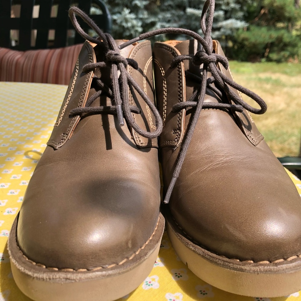 Clarks Astin bootie - Khaki leather - 8.5